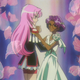Utena forgoes a dance with any of those stinky boys and shows her bride a good time instead